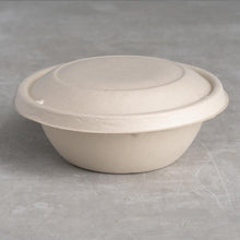Load image into Gallery viewer, Compostable round fiber bowl
