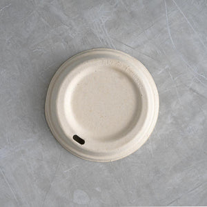 Strong compostable bamboo coffee lid