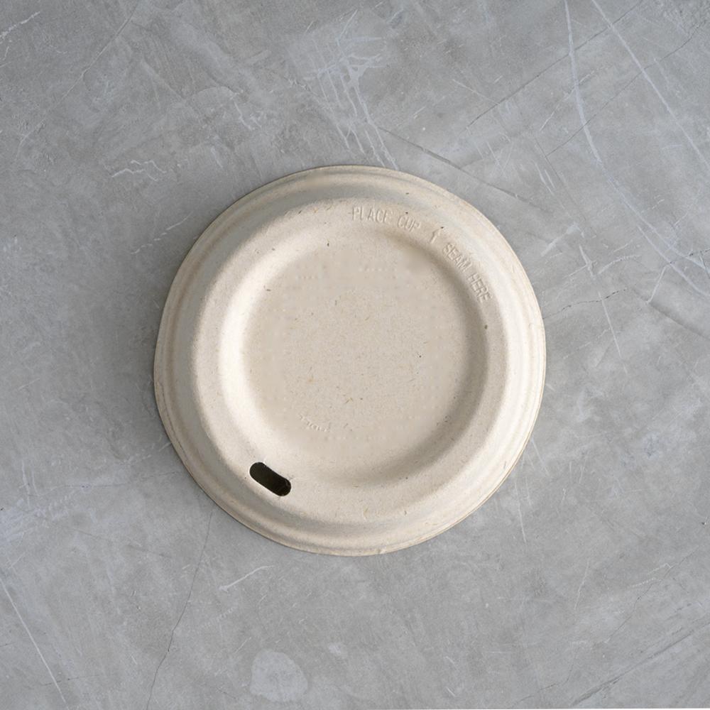 Strong compostable bamboo coffee lid